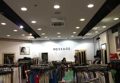 Освещение Магазин MESSAGE в ТК Атмосфера, Санкт-Петербург - фото 2
