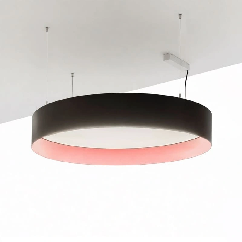 LED светильник подвесной круг c утопленным рассеивателем (сплошная засветка)