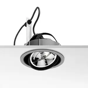 Compass Adjustable Светильник встраиваемый поворотный LED 10W 3000K flood, металл white, Flos