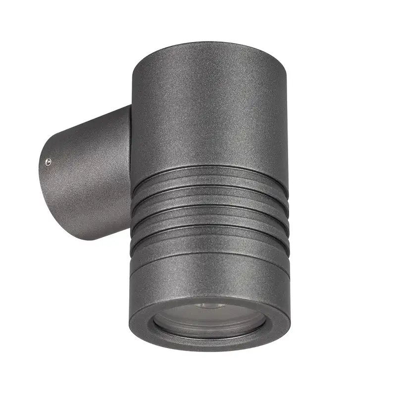 LGD-RAY-WALL-R46 Светильник настенный LED 3W 3000K 310lm 24° IP65, металл grey, W46mm L76mm H78mm, A