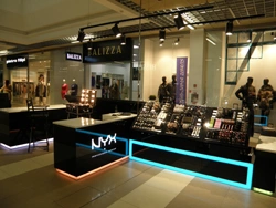 Освещение магазина косметики NYX. Минск.