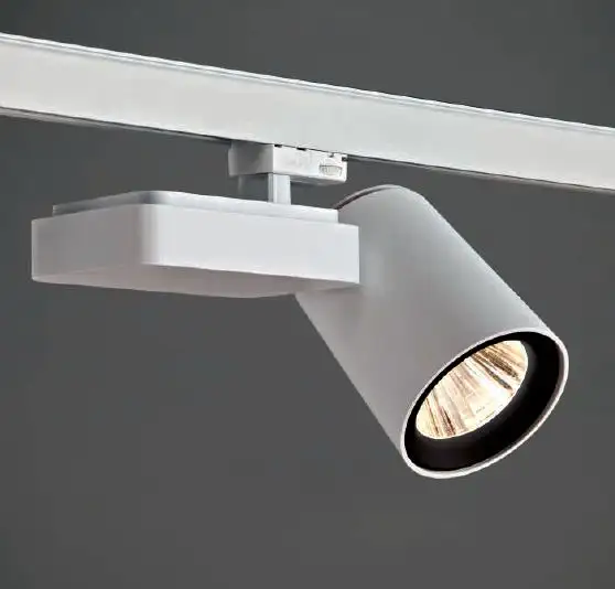 NIO Светильник шинный LED 26W 2800lm 3000K CRI85, металл matt white, D99mm H160mm W250mm, Exenia
