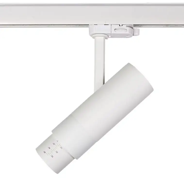 FUOCO Светильник трековый (3-Ph.) LED 15W 4000K 950lm 5-60°, металл white, D60mm H240mm, Lightstar