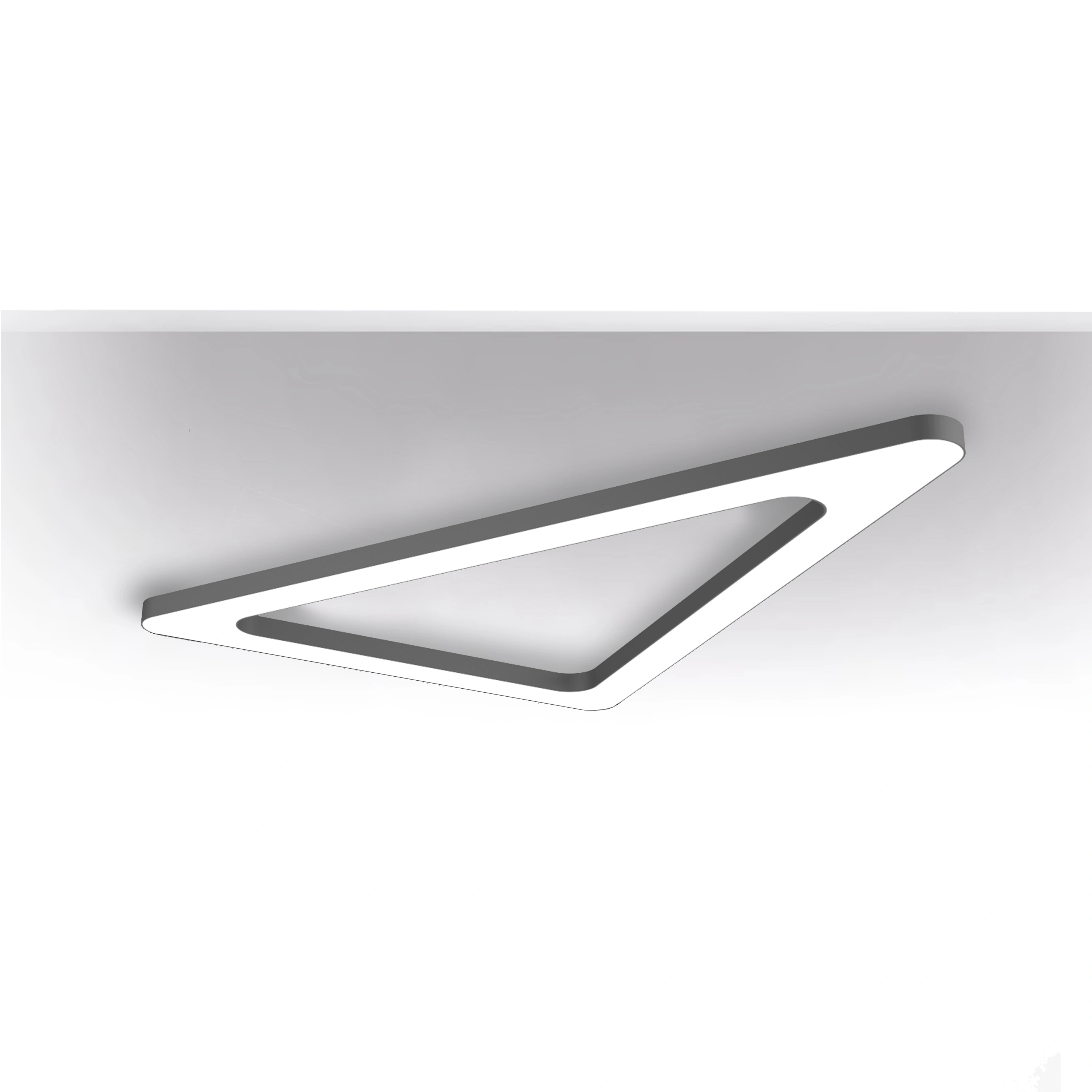LED светильник накладной треугольник со скругленными углами