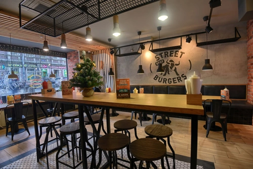 Освещение Освещение ресторана Street Beef Burgers - Невский 126. Санкт-Петербург. - фото 3
