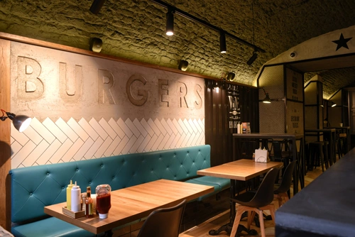 Освещение Освещение ресторана Street Beef Burgers - Невский 29. Санкт-Петербург. - фото 2