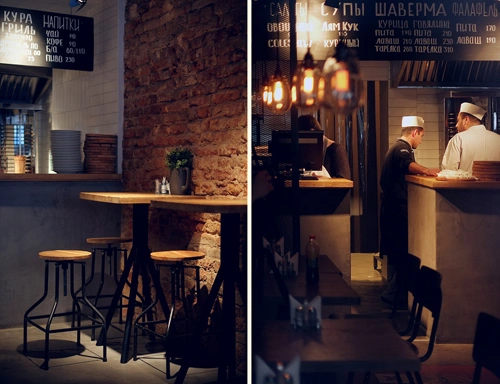 Освещение Освещение закусочной CORNER KEBAB. Санкт-Петербург. - фото 2