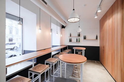 Освещение Освещение бистро Fjord seafood bistro. Санкт-Петербург. - фото 3