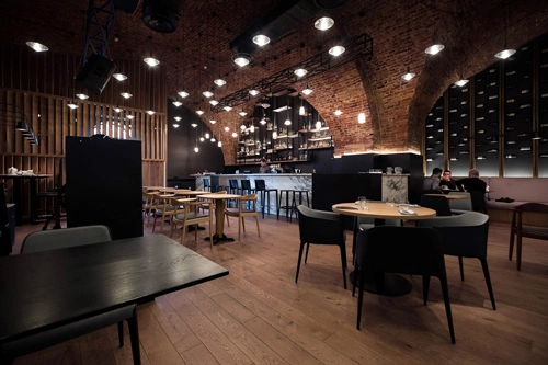Освещение Освещение бара Q Wine Bar. Сантк-Петербург. - фото 1