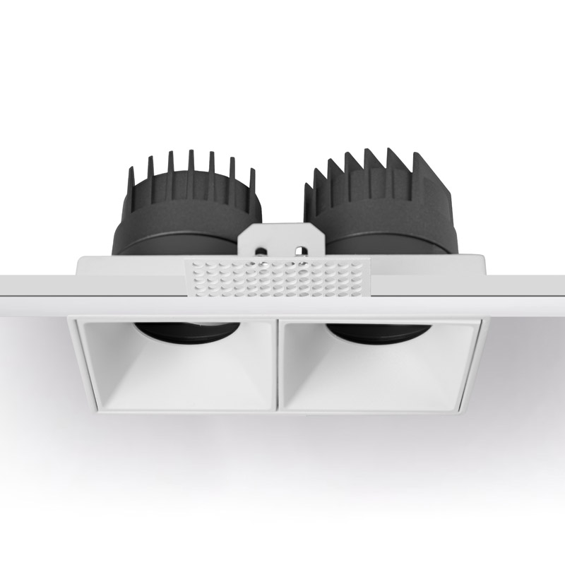 ART-SQF-180x2 LED светильник встраиваемый безрамочный полуповоротный Встраиваемые светильники 