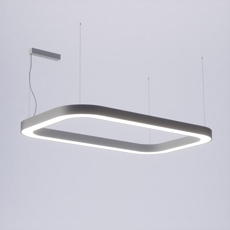 LED светильник подвесной прямоугольник со скругленными углами