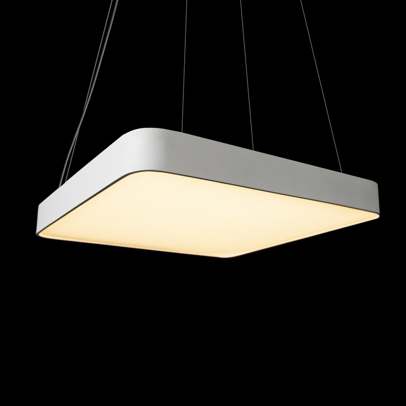 LED светильник подвесной квадрат скругленные углы (сплошная засветка)