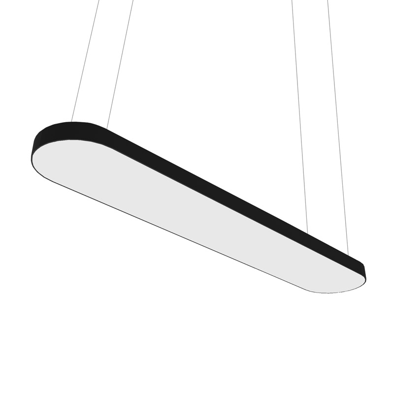 LED светильник подвесной прямоугольник скругленные углы (сплошная засветка)