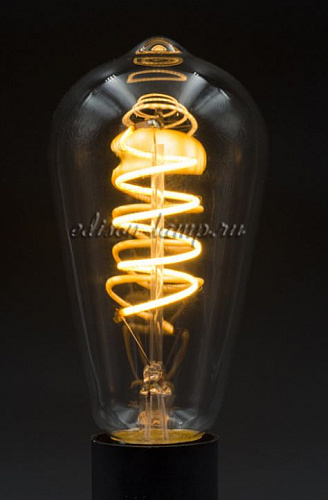 LED Filament ST64 Spiral Лампа светодиодная Эдисона   -  LED лампы 