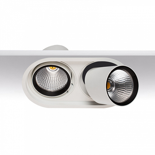 ART-1734 LED светильник встраиваемый выдвижной двойной Downlight   -  Встраиваемые светильники 